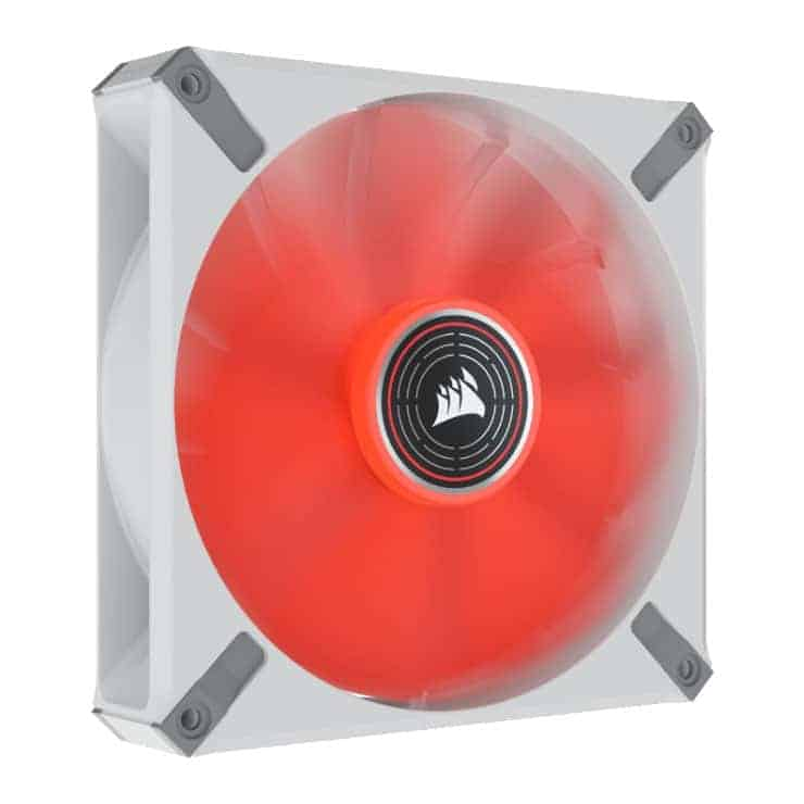 Corsair ML140 LED ELITE 140mm Red LED Magnetic Levitation Low Noise Fan White